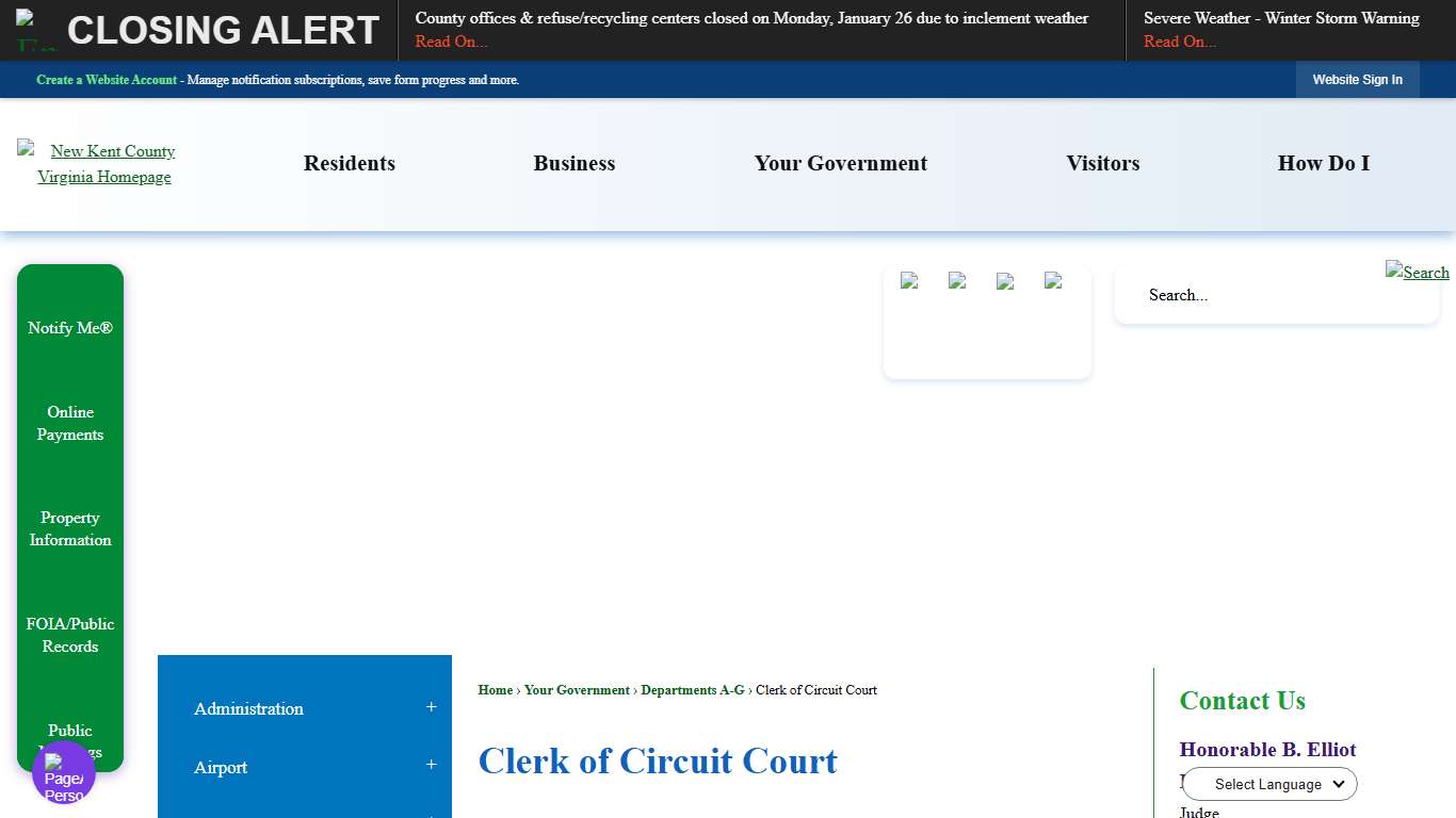 Clerk of Circuit Court New Kent County, VA - Official Website